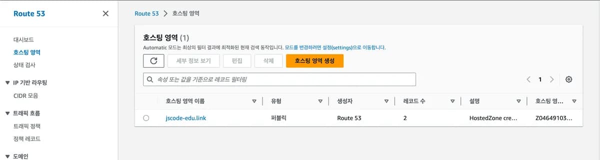 [실습] 1. Route53에서 도메인 구매
