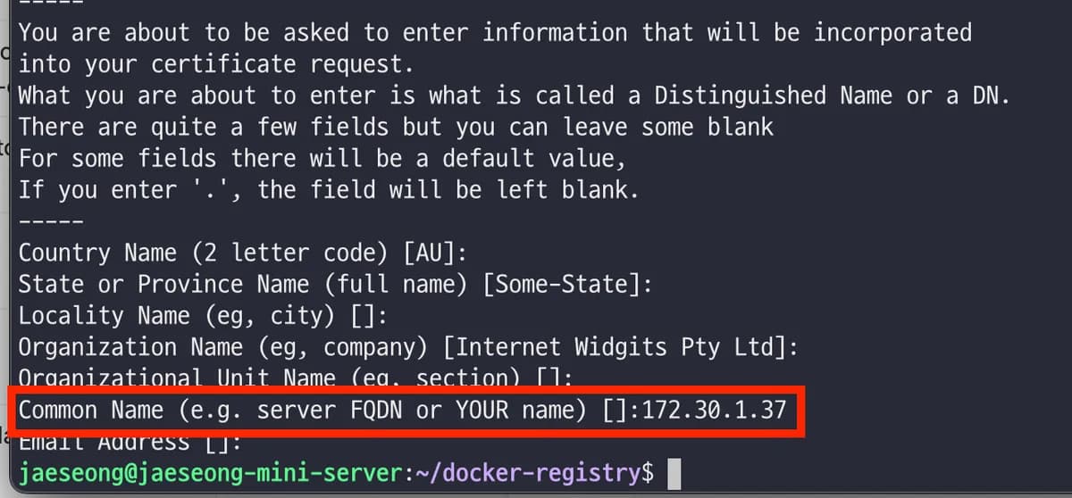 개인 서버에 Docker Registry 직접 구축해서 사용하기